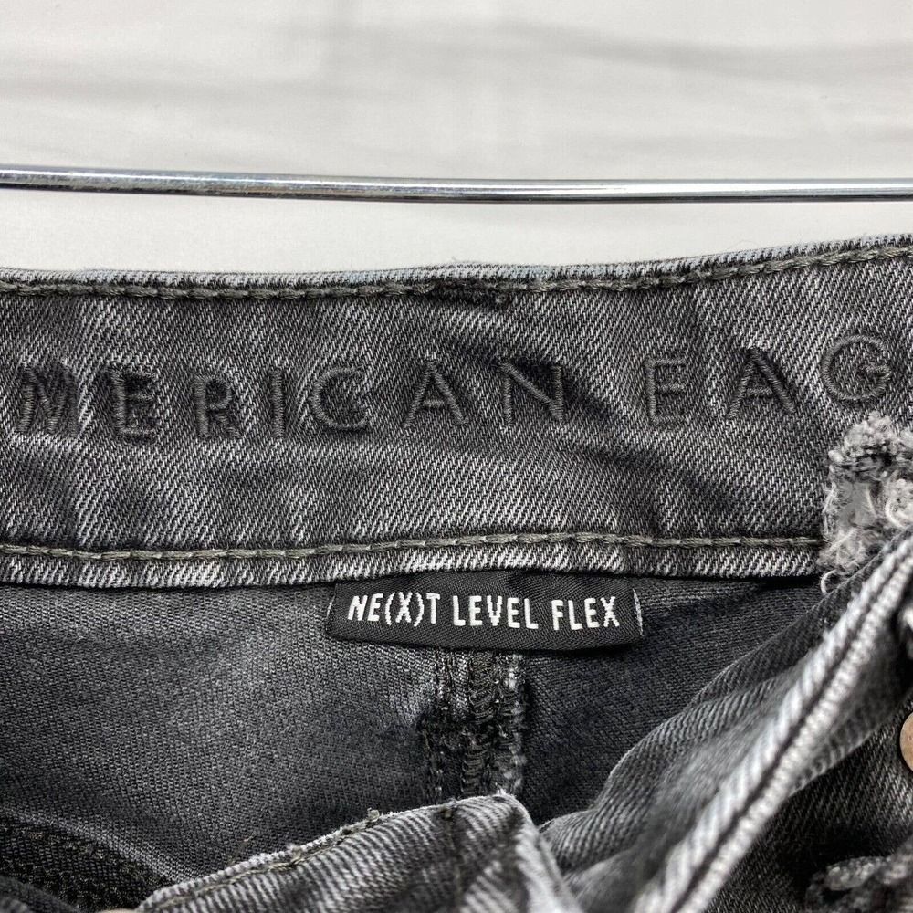 American Eagle Men's Jeans 29x32 Next Level‎ Flex Distressed Denim Faded Black - Picture 6 of 10